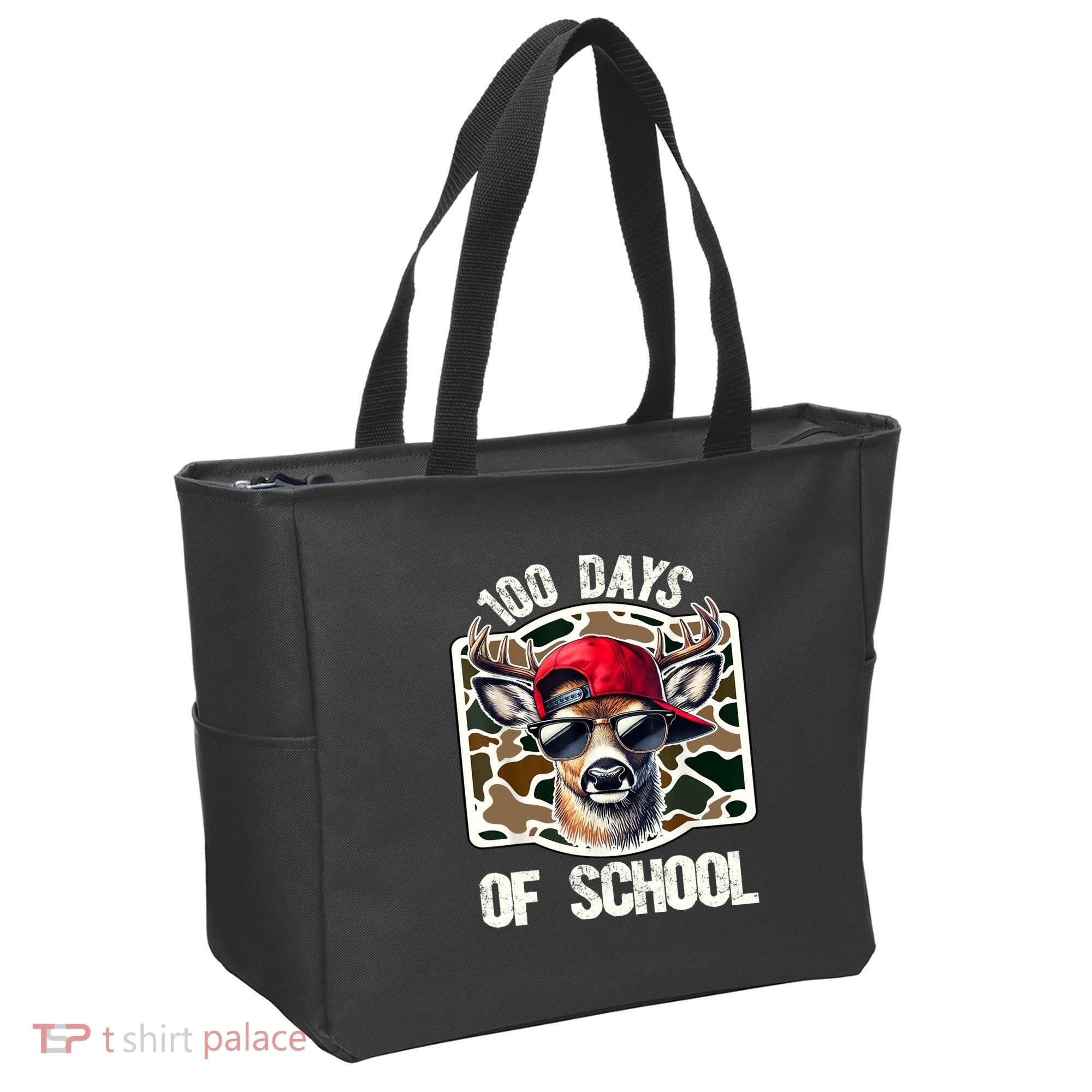 100 Days Of School Deer Hunting Deer Camo Hunter Tote Bag