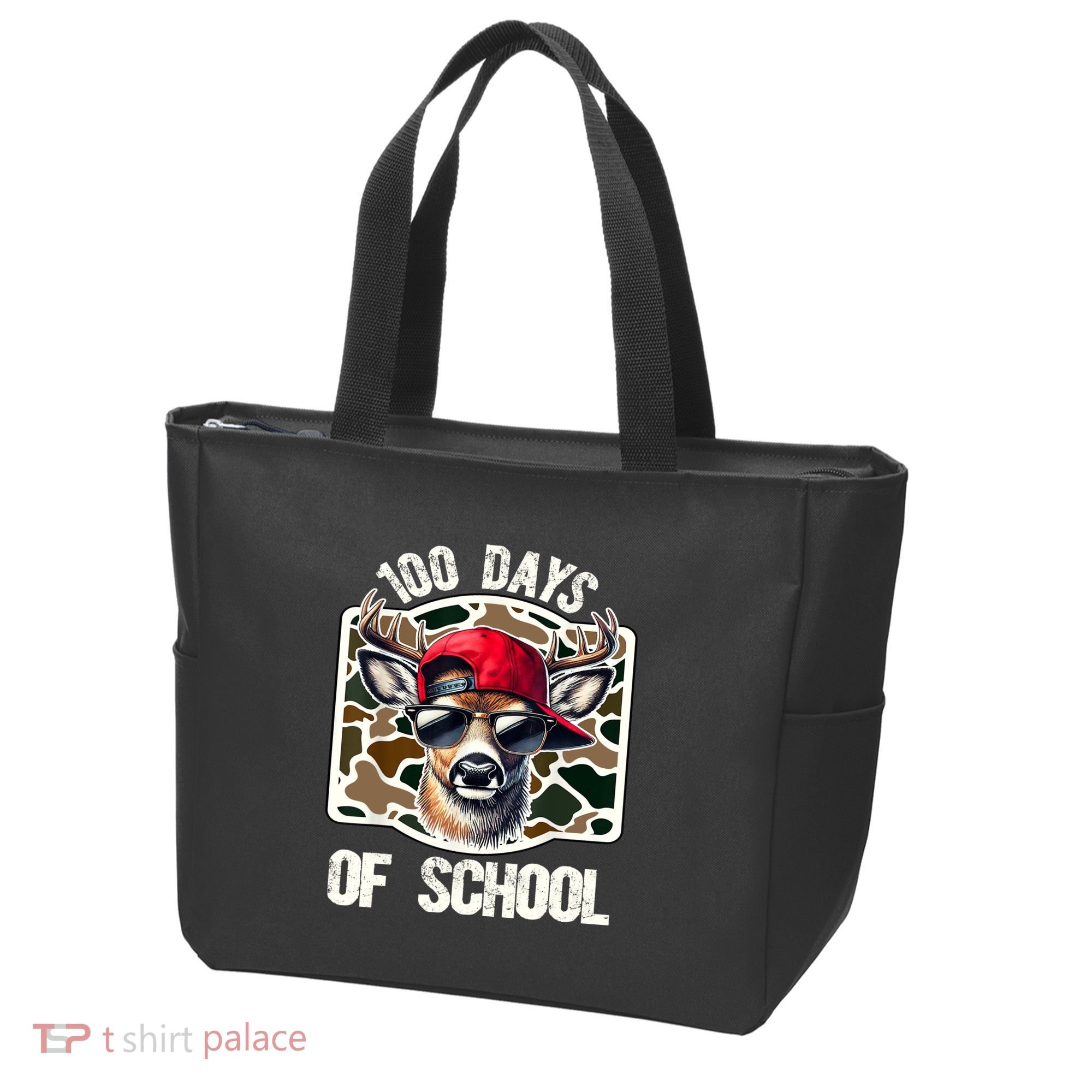 100 Days Of School Deer Hunting Deer Camo Hunter Tote Bag