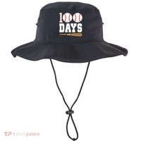 100 Days Of School Baseball Bat And Ball Bucket Hat thumb 0