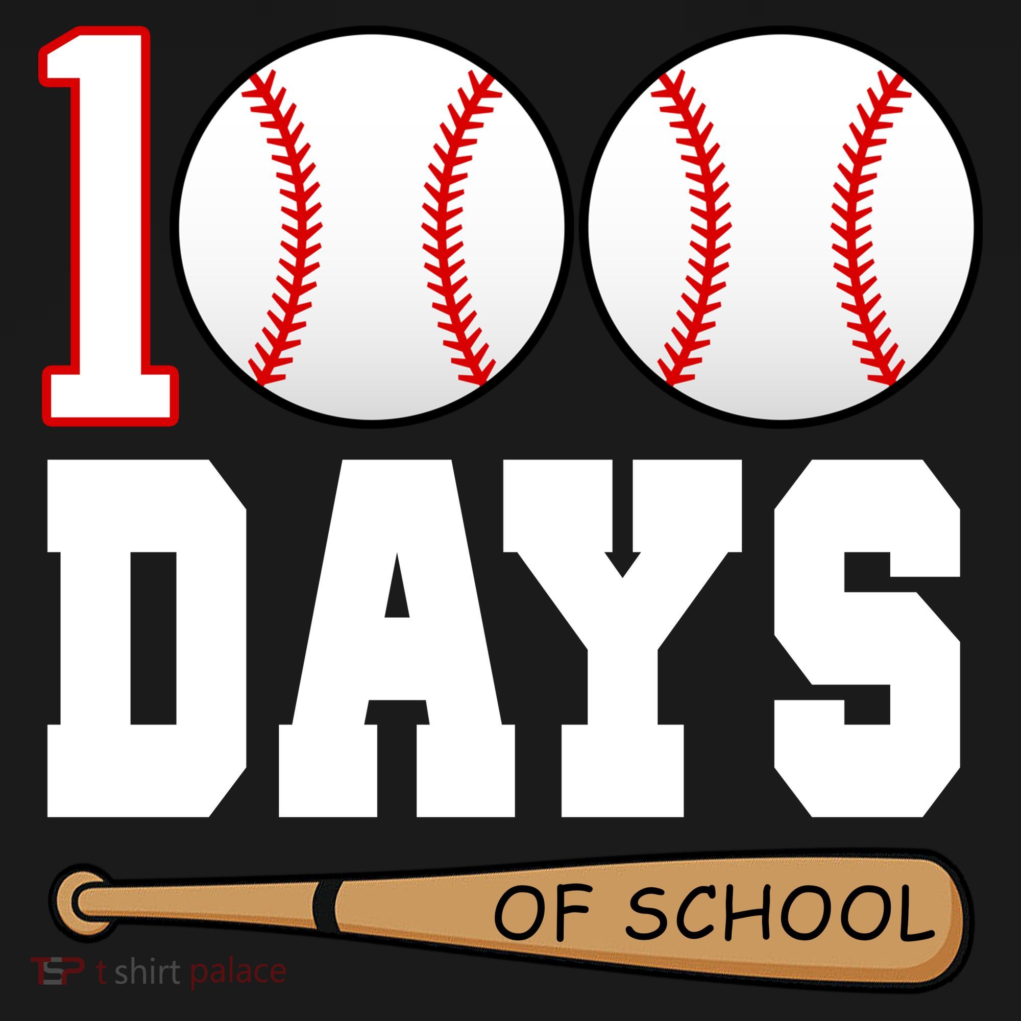 100 Days Of School Baseball Bat And Ball Women's Hoodie