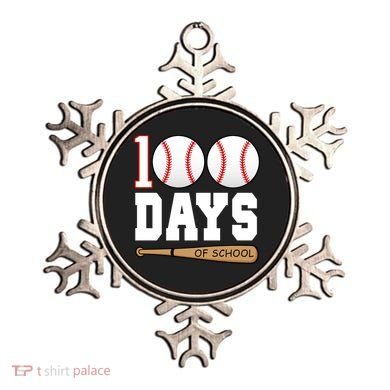 100 Days Of School Baseball Bat And Ball Ornament