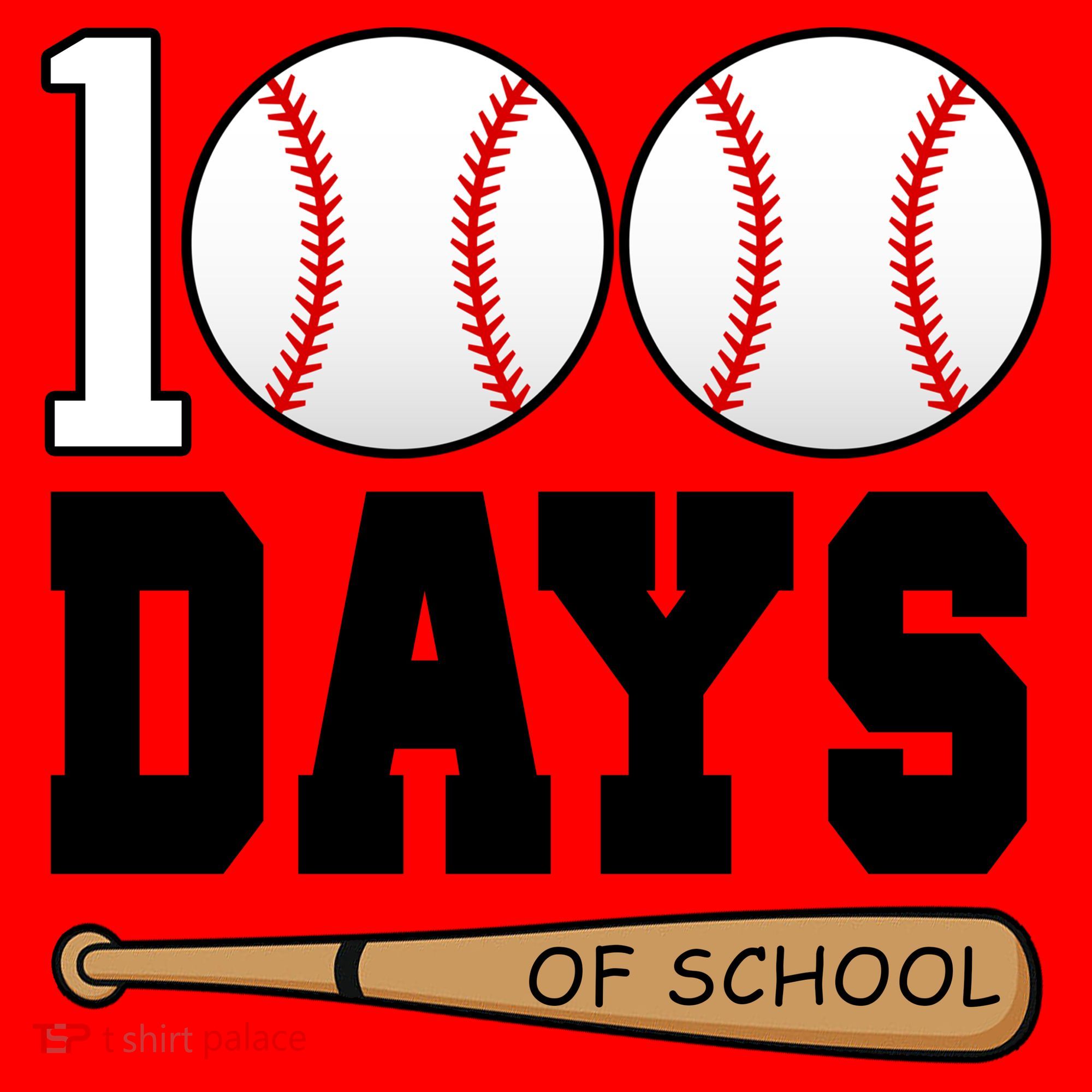 100 Days Of School Baseball Bat And Ball Santa Hat