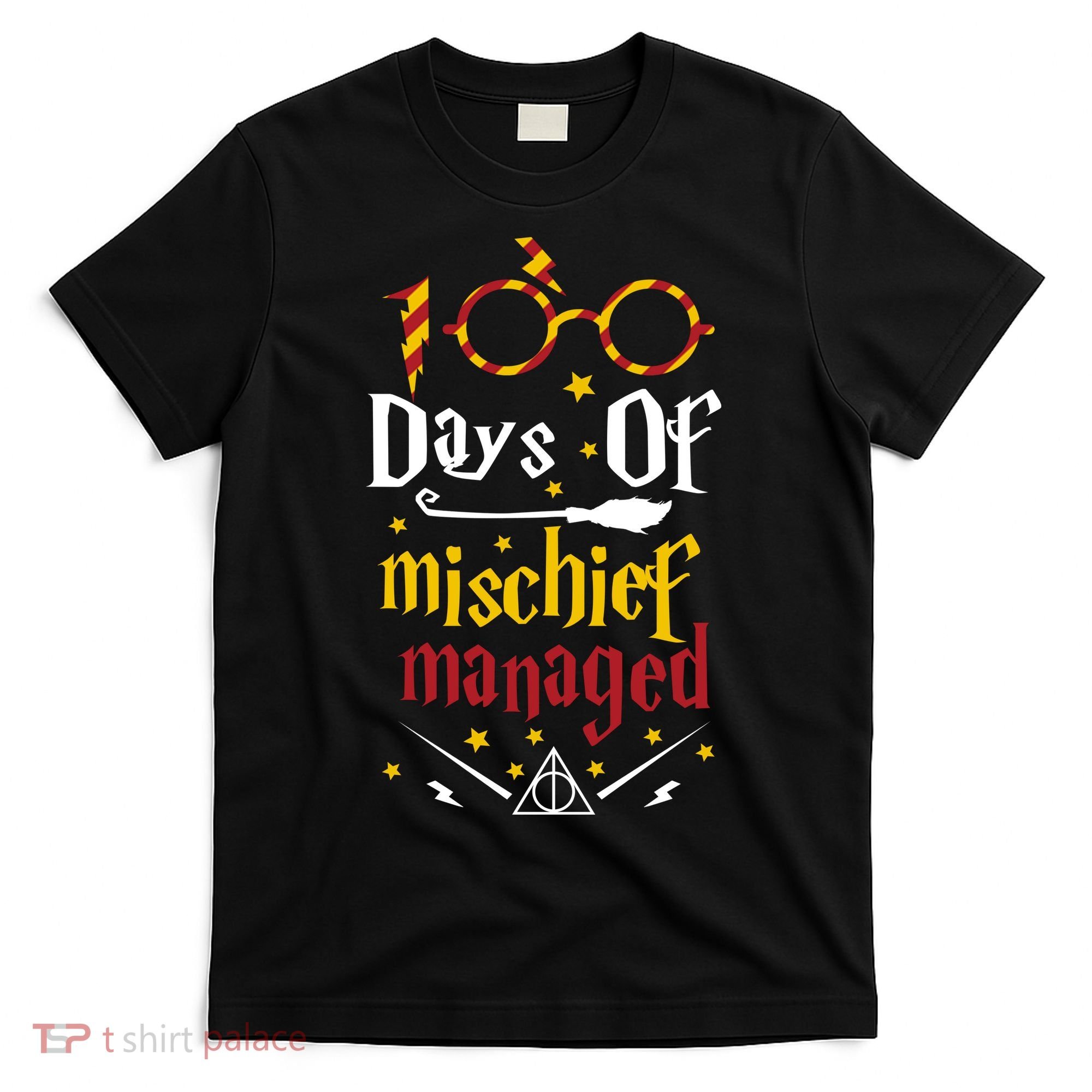 100 Days Of Mischief Managed 100th Day Of School T-Shirt