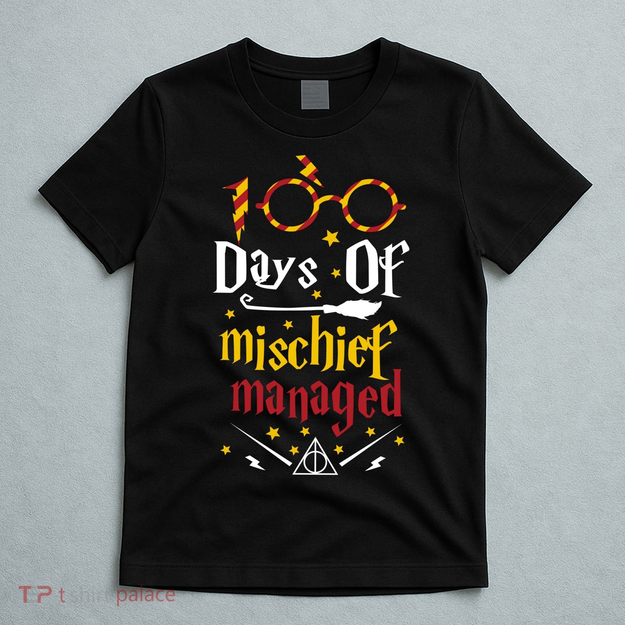 100 Days Of Mischief Managed 100th Day Of School T-Shirt