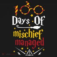 100 Days Of Mischief Managed 100th Day Of School T-Shirt thumb 7