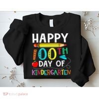 100 Days Of Kindergarten Happy 100th Day Of School Sweatshirt thumb 2