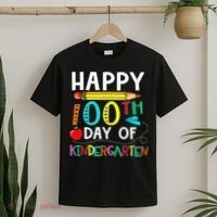 100 Days Of Kindergarten Happy 100th Day Of School T-Shirt thumb 2