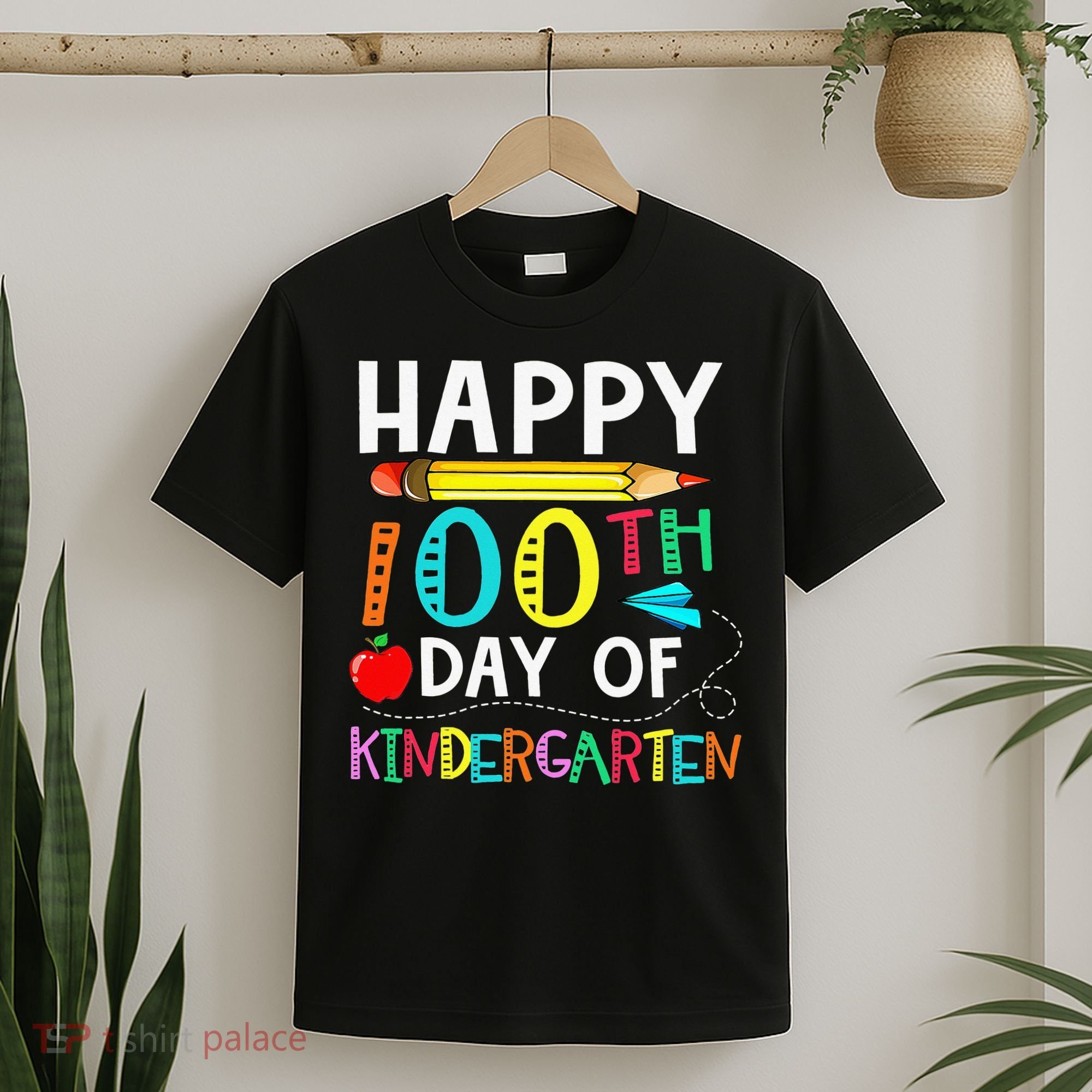 100 Days Of Kindergarten Happy 100th Day Of School T-Shirt