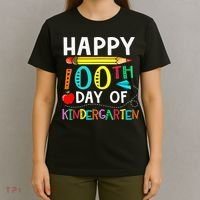 100 Days Of Kindergarten Happy 100th Day Of School T-Shirt thumb 4