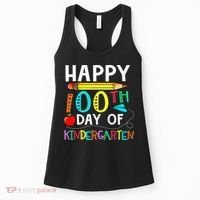 100 Days Of Kindergarten Happy 100th Day Of School Women's Tank Top thumb 0