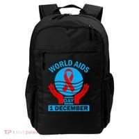 1 Dec Red Ribbon Day Support For World Aids Day Awareness Cute Gift Backpack thumb 0