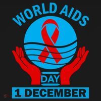 1 Dec Red Ribbon Day Support For World Aids Day Awareness Cute Gift Women's Hoodie thumb 2