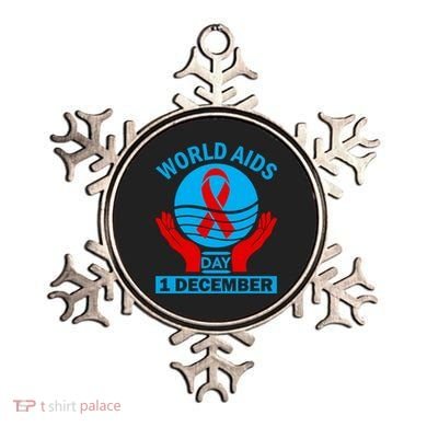 1 Dec Red Ribbon Day Support For World Aids Day Awareness Cute Gift Ornament
