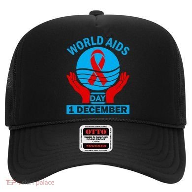 1 Dec Red Ribbon Day Support For World Aids Day Awareness Cute Gift Hat