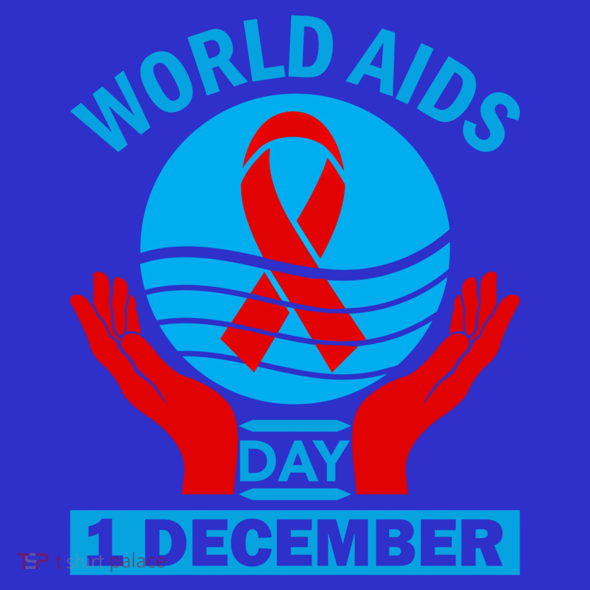 1 Dec Red Ribbon Day Support For World Aids Day Awareness Cute Gift Hoodie