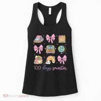 100 Days Smarter Teacher Girls Kids Cute 100th Day Of School Women's Tank Top thumb 0