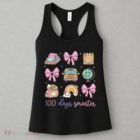 100 Days Smarter Teacher Girls Kids Cute 100th Day Of School Women's Tank Top thumb 3