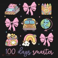 100 Days Smarter Teacher Girls Kids Cute 100th Day Of School Women's Tank Top thumb 5