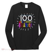 100 Days Smarter Cute 100th Day Of School Long Sleeve Shirt thumb 0