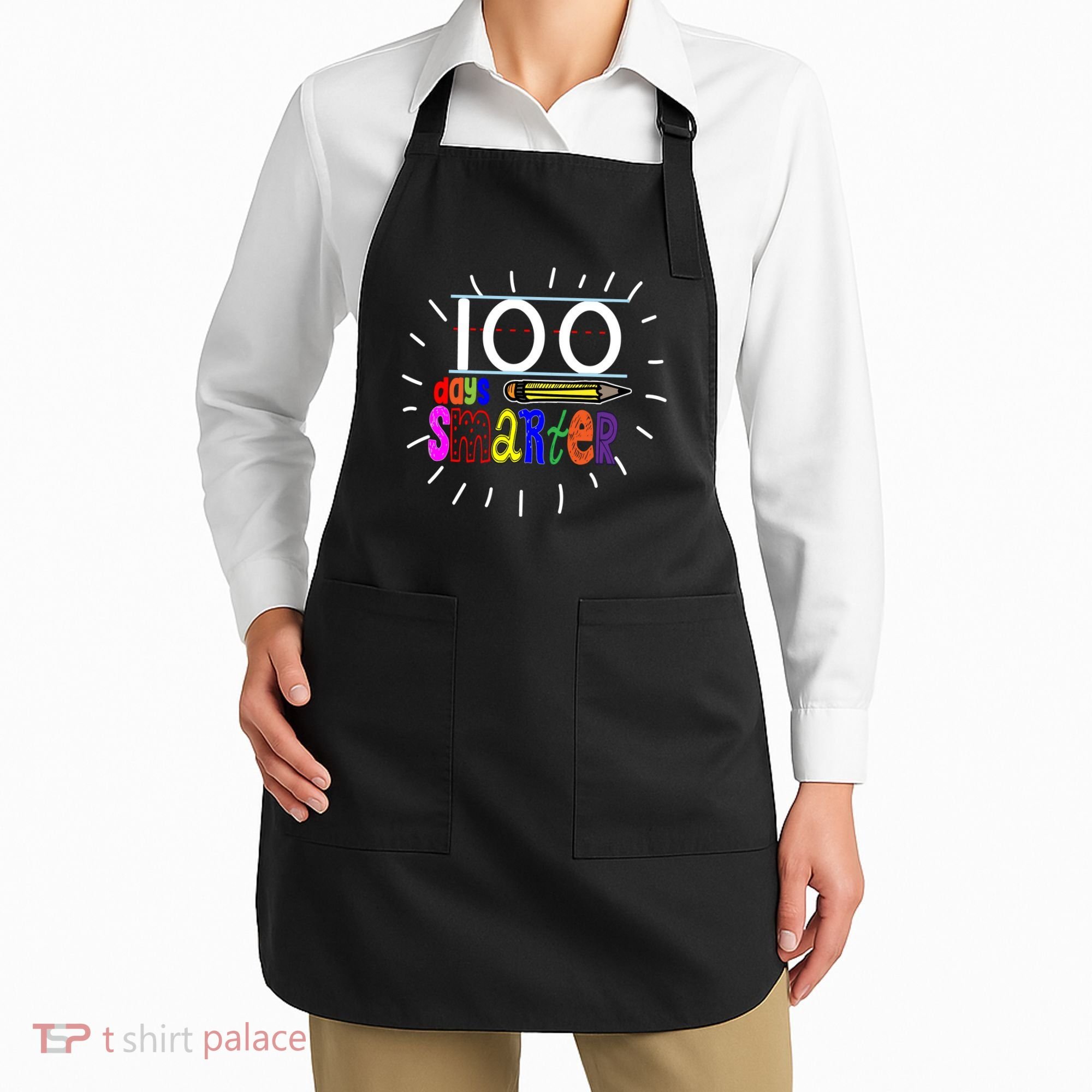 100 Days Smarter Cute 100th Day Of School Apron