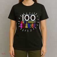 100 Days Smarter Cute 100th Day Of School T-Shirt thumb 4