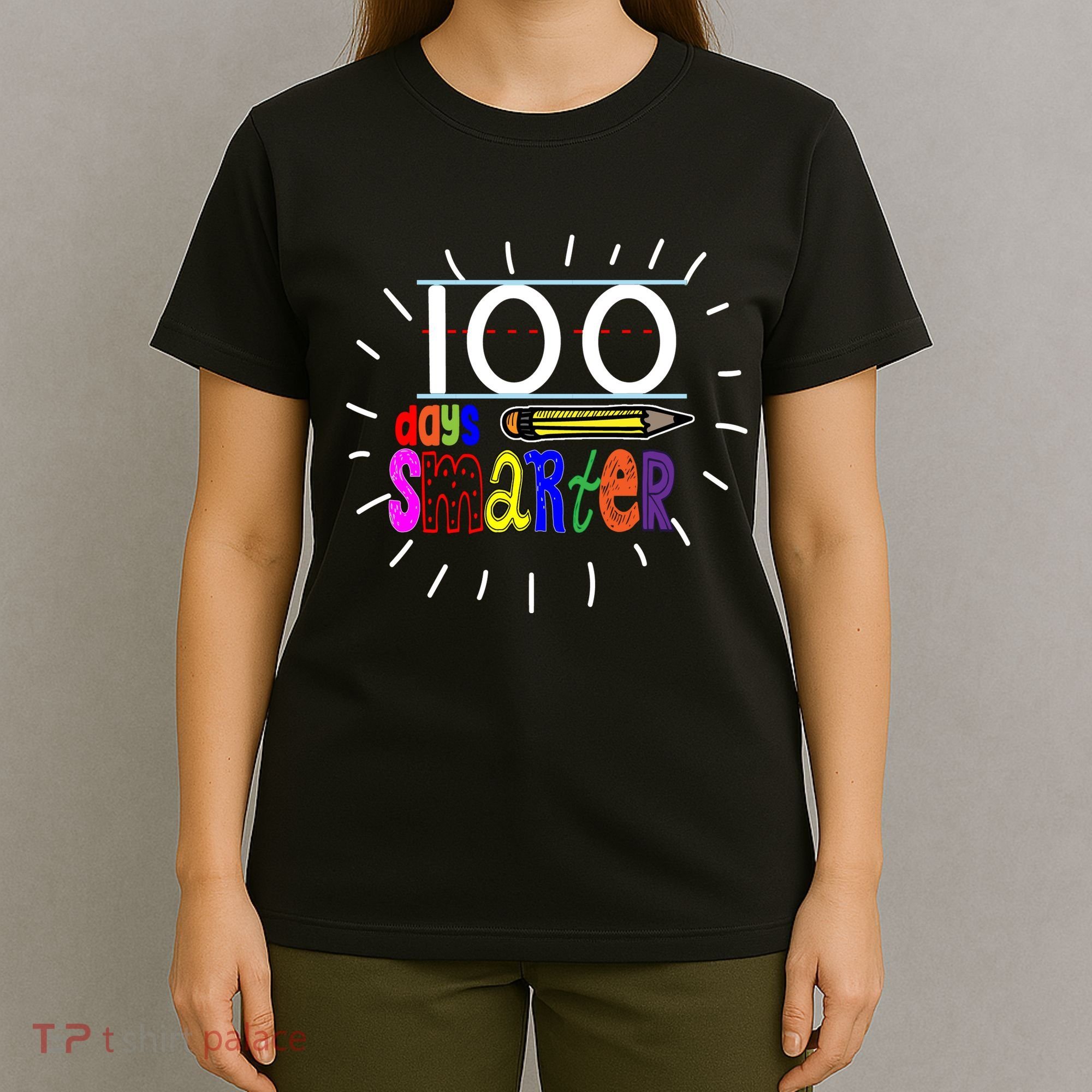 100 Days Smarter Cute 100th Day Of School T-Shirt
