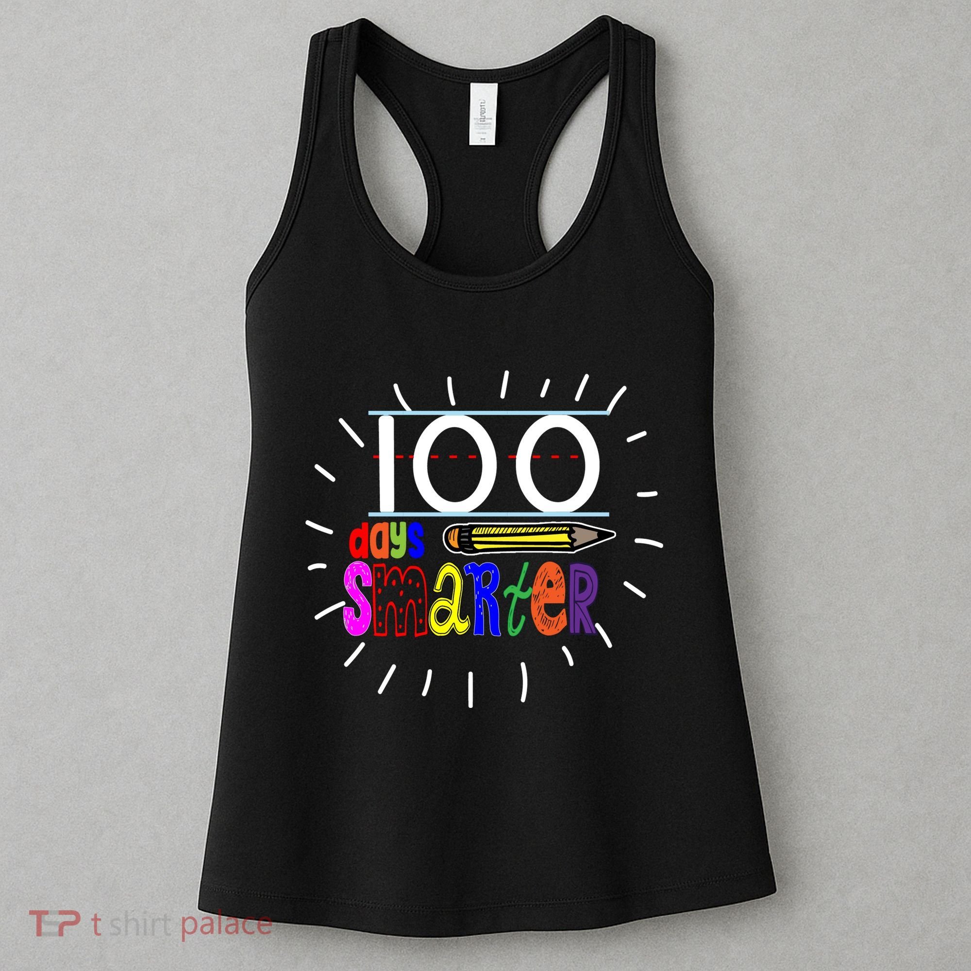 100 Days Smarter Cute 100th Day Of School Women's Tank Top