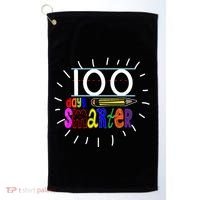 100 Days Smarter Cute 100th Day Of School Golf Towel thumb 0