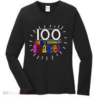 100 Days Smarter Cute 100th Day Of School Women's Long Sleeve Shirt thumb 0