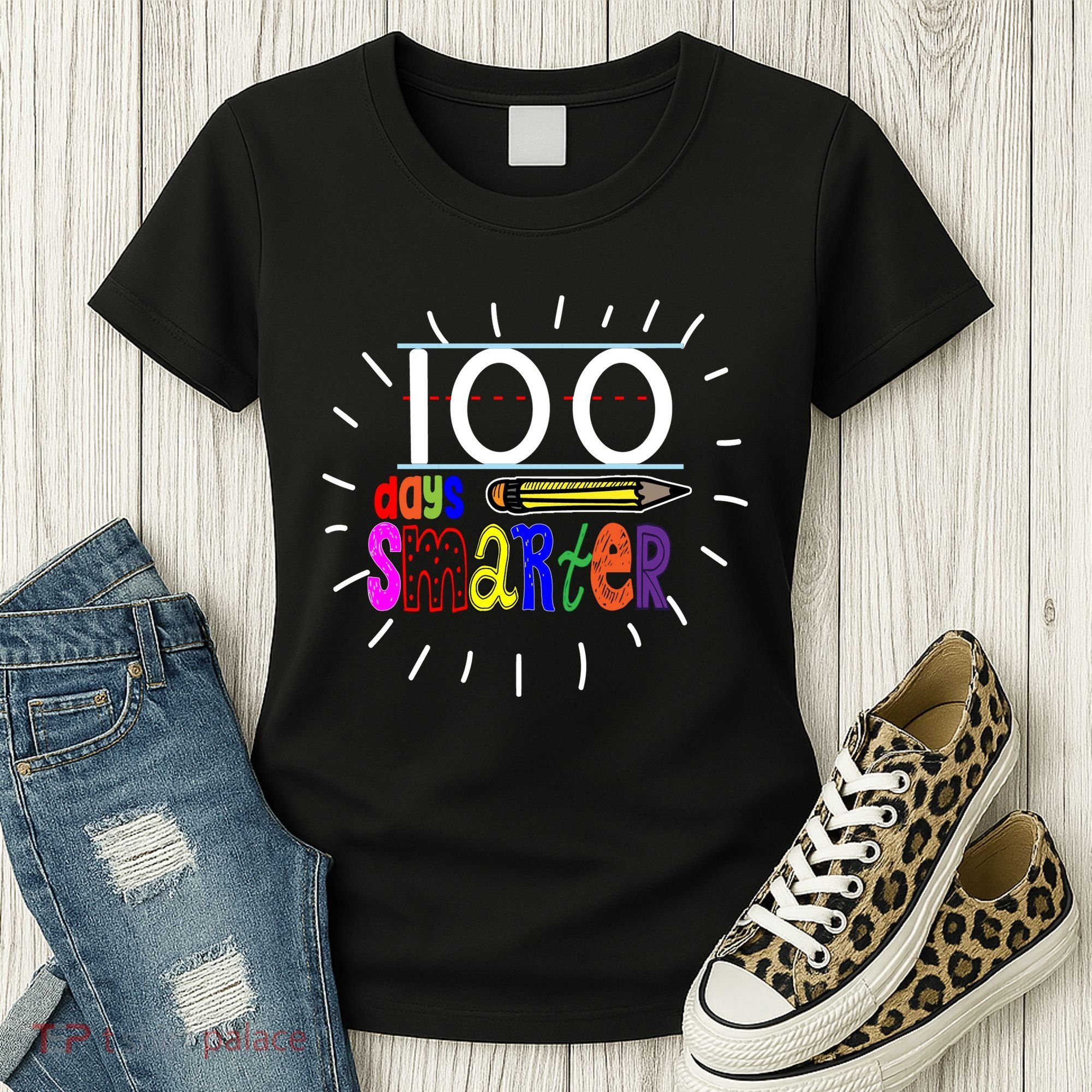 100 Days Smarter Cute 100th Day Of School Women's T-Shirt