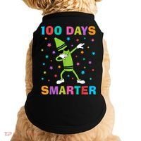 100 Days Smarter 100th Day of School Dabbing Crayon Doggie Tank thumb 0