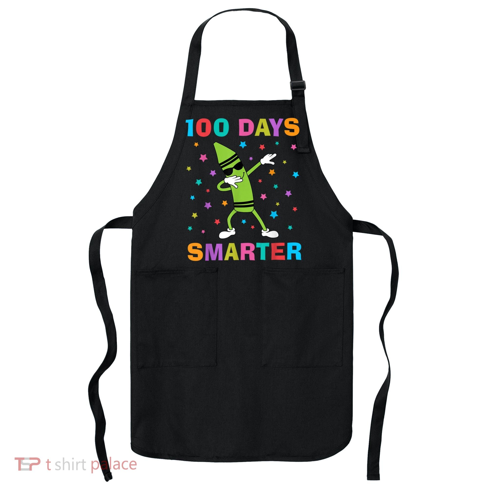 100 Days Smarter 100th Day of School Dabbing Crayon Apron