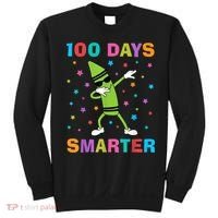 100 Days Smarter 100th Day of School Dabbing Crayon Sweatshirt thumb 0