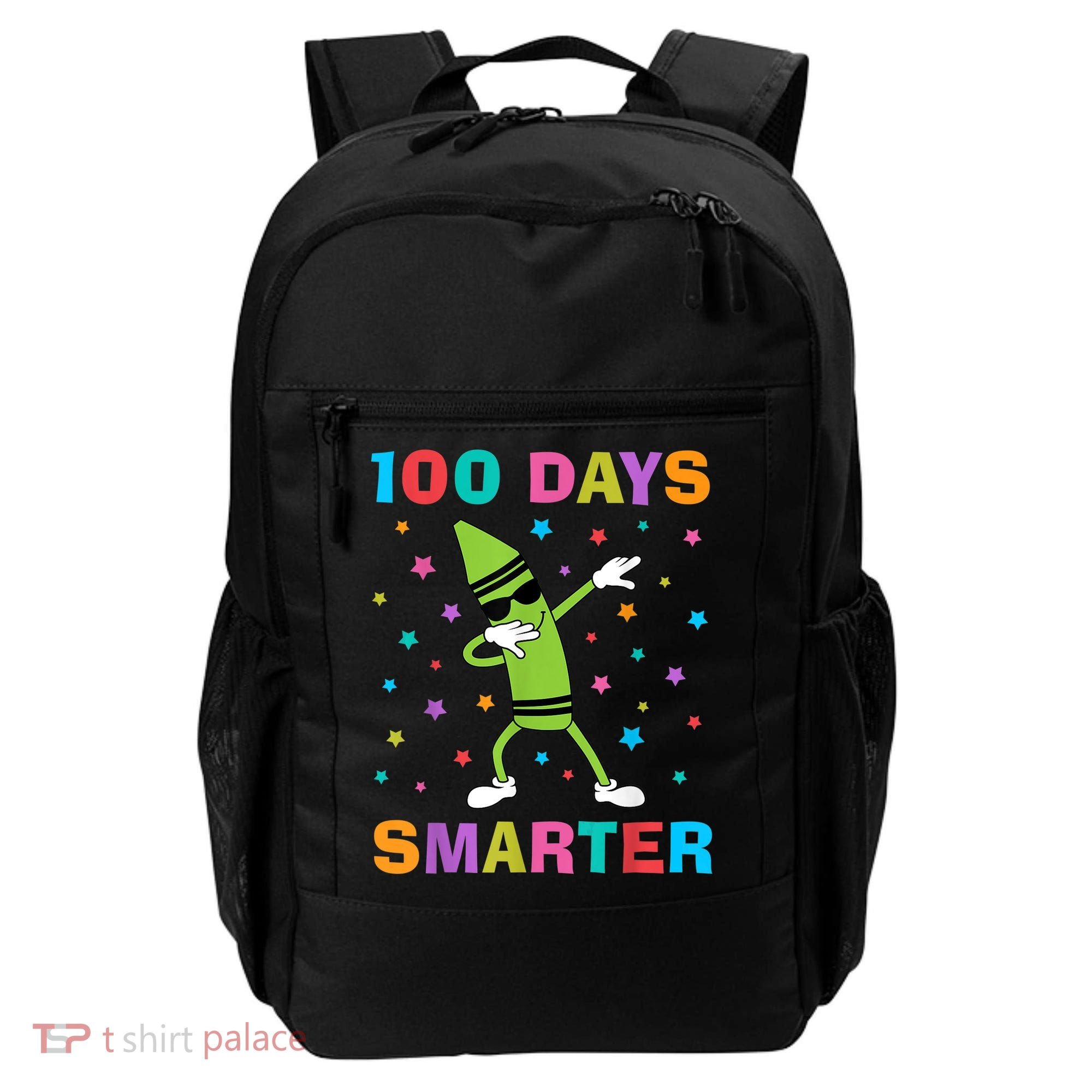100 Days Smarter 100th Day of School Dabbing Crayon Backpack
