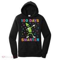 100 Days Smarter 100th Day of School Dabbing Crayon Women's Hoodie thumb 0