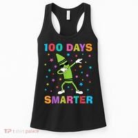 100 Days Smarter 100th Day of School Dabbing Crayon Women's Tank Top thumb 0