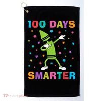 100 Days Smarter 100th Day of School Dabbing Crayon Golf Towel thumb 0