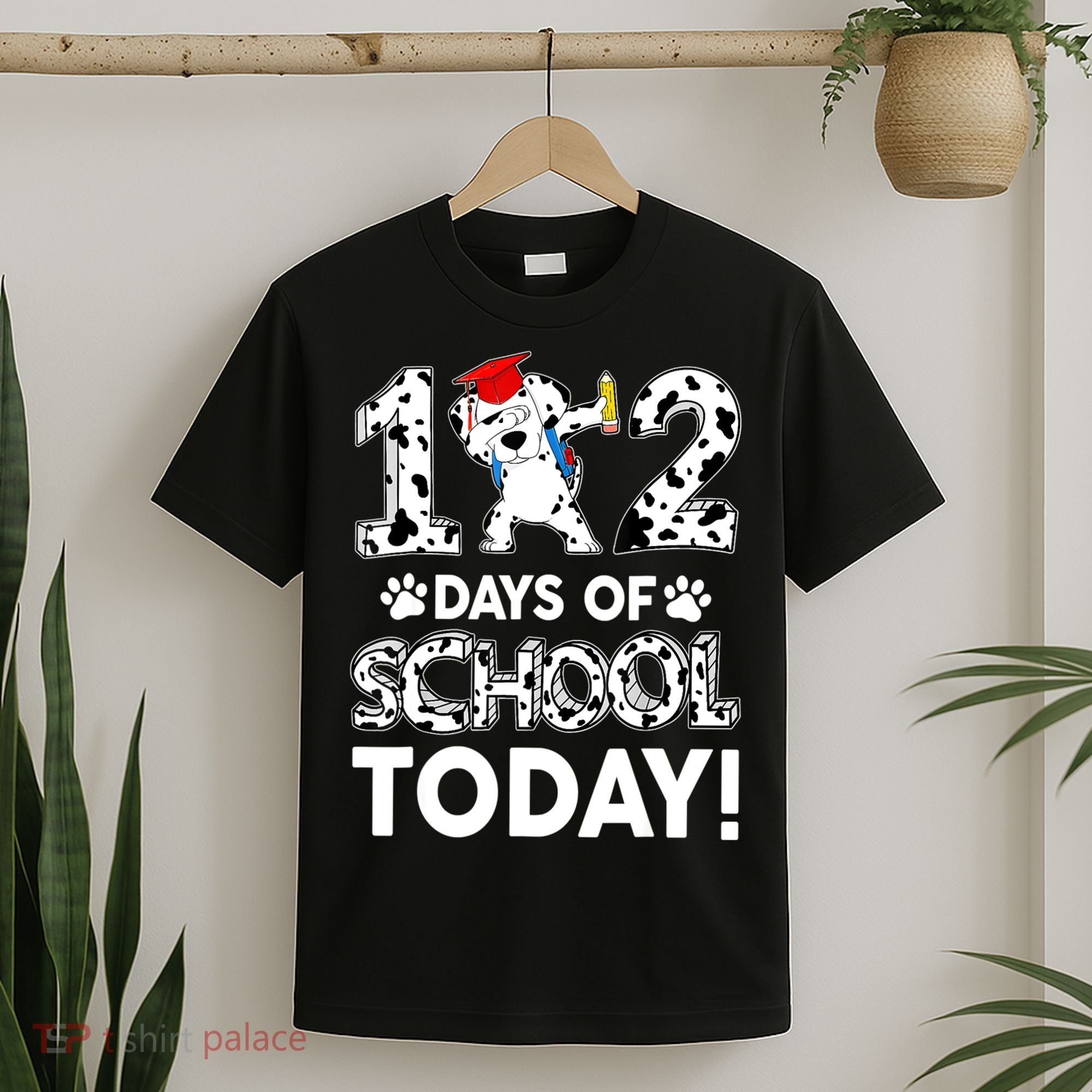 102 Days School Today 101 Days Smarter Dalmatian Dog Lovers T-Shirt