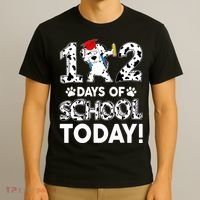 102 Days School Today 101 Days Smarter Dalmatian Dog Lovers T-Shirt thumb 3