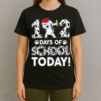 102 Days School Today 101 Days Smarter Dalmatian Dog Lovers T-Shirt thumb 4