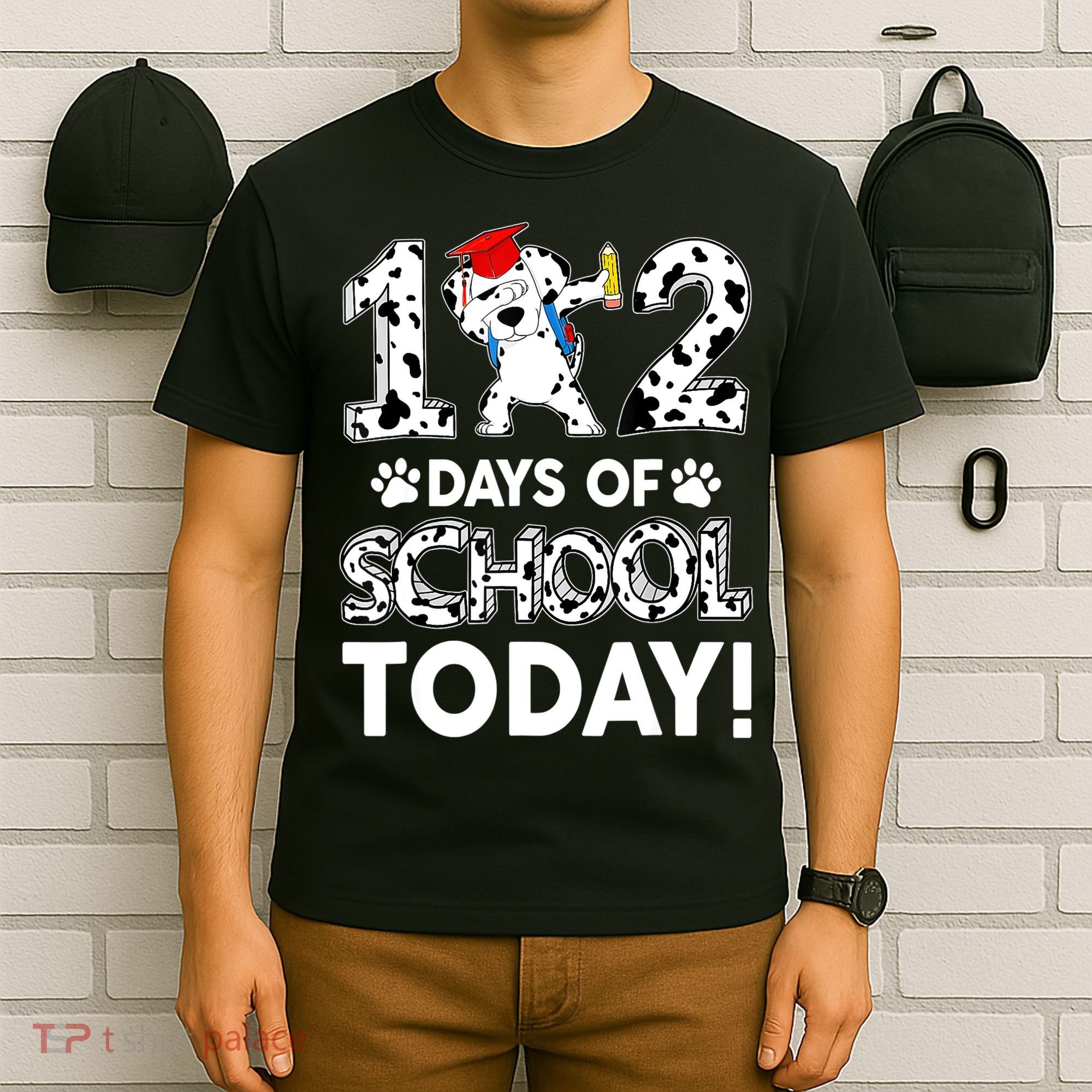 102 Days School Today 101 Days Smarter Dalmatian Dog Lovers T-Shirt