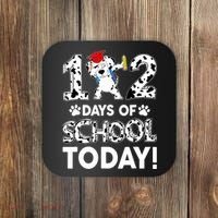 102 Days School Today 101 Days Smarter Dalmatian Dog Lovers Coaster thumb 0