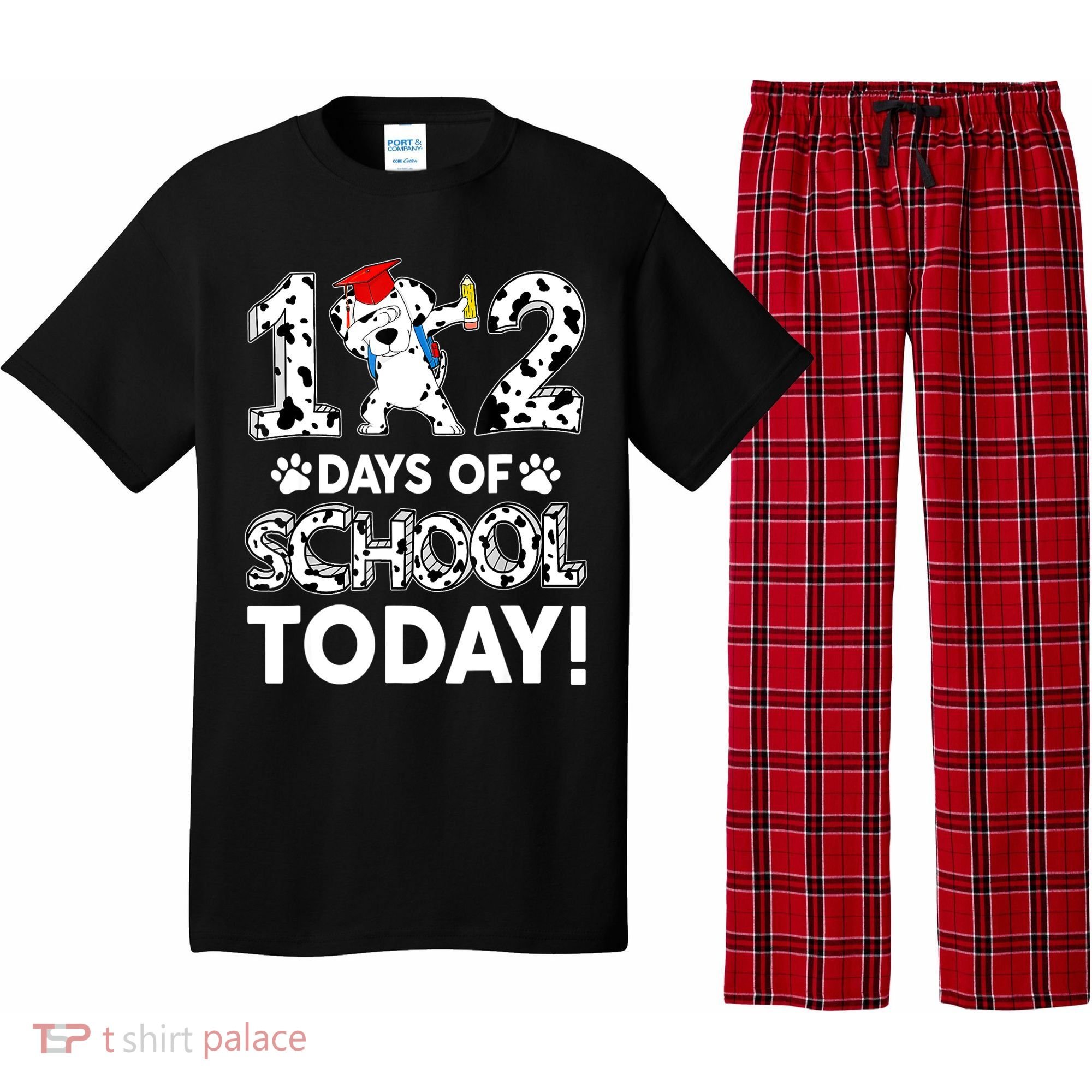 102 Days School Today 101 Days Smarter Dalmatian Dog Lovers Pajama Set