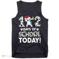 102 Days School Today 101 Days Smarter Dalmatian Dog Lovers Tank Top thumb 0