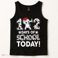 102 Days School Today 101 Days Smarter Dalmatian Dog Lovers Tank Top thumb 2