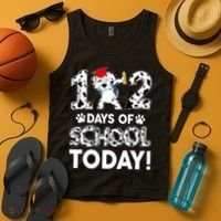 102 Days School Today 101 Days Smarter Dalmatian Dog Lovers Tank Top thumb 4