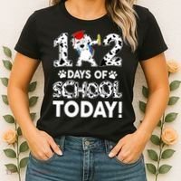 102 Days School Today 101 Days Smarter Dalmatian Dog Lovers Women's T-Shirt thumb 2