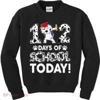 102 Days School Today 101 Days Smarter Dalmatian Dog Lovers Kids Sweatshirt thumb 0