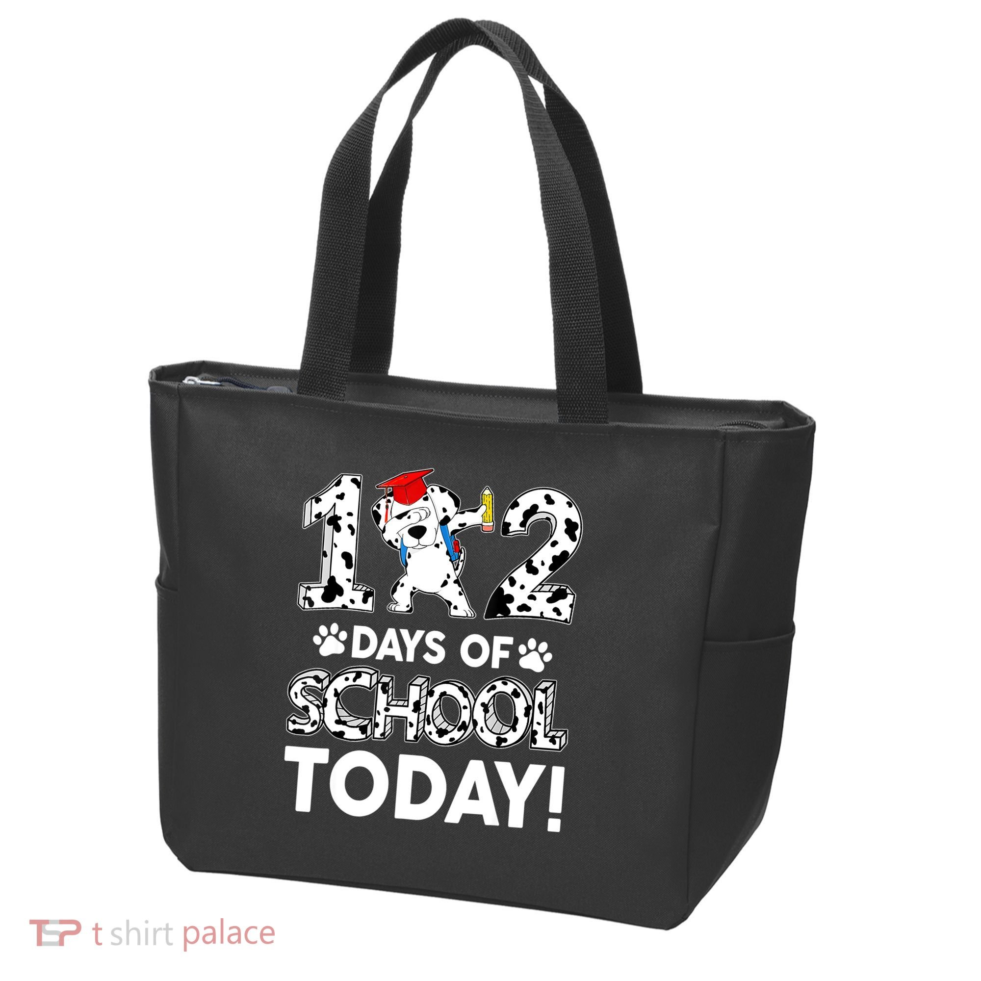 102 Days School Today 101 Days Smarter Dalmatian Dog Lovers Tote Bag