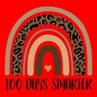 100 Days Smarter 100th Day Of School Santa Hat thumb 1